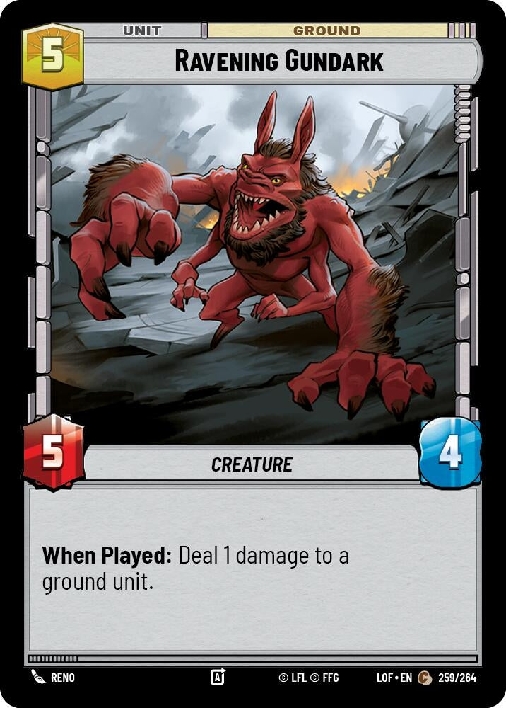 Ravening Gundark (259/264) (LOF)