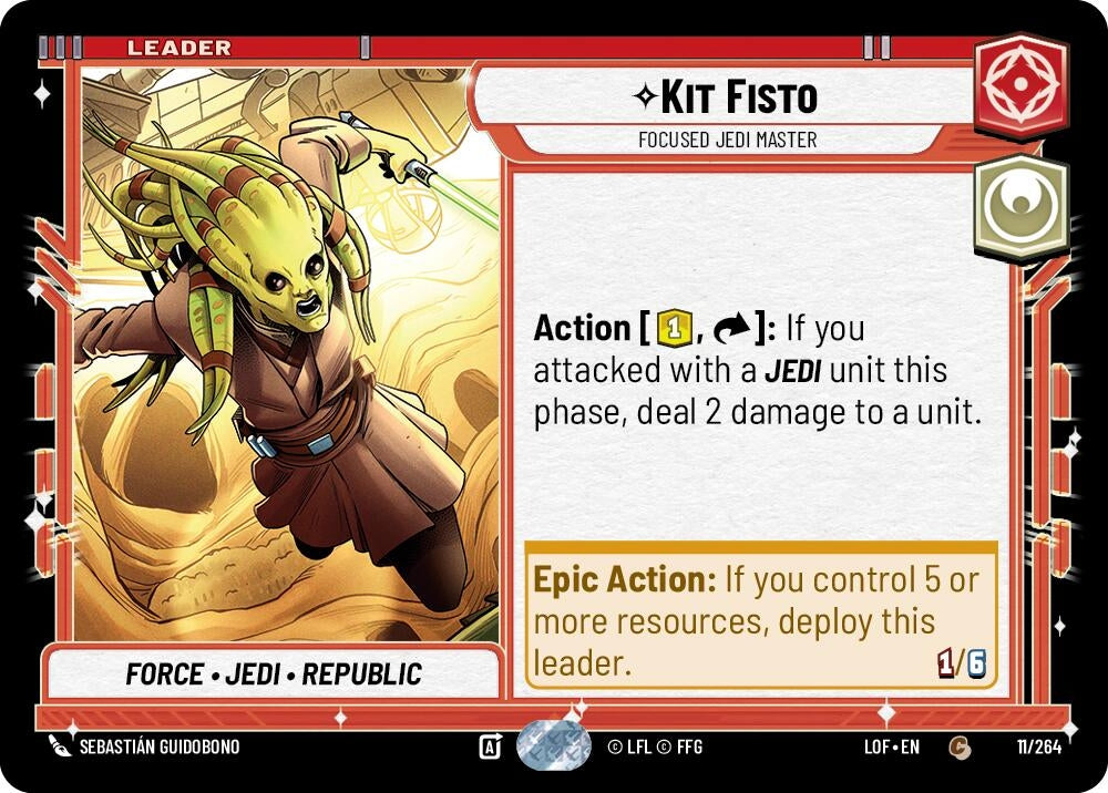 Kit Fisto - Focused Jedi Master (011/264) (LOF)