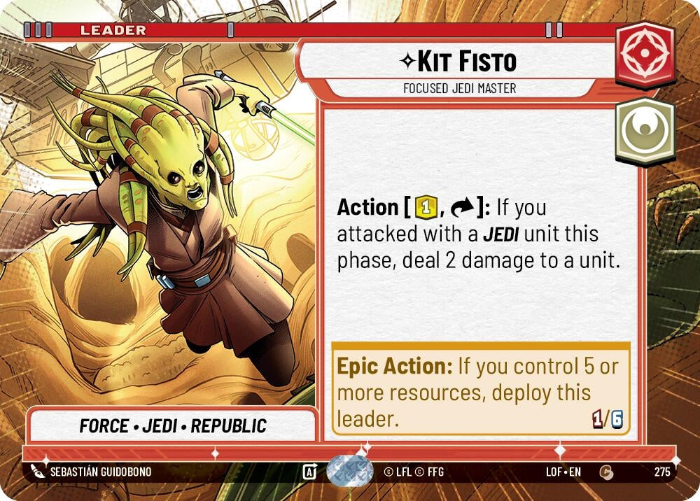 Kit Fisto - Focused Jedi Master (Hyperspace) (275) (LOF)