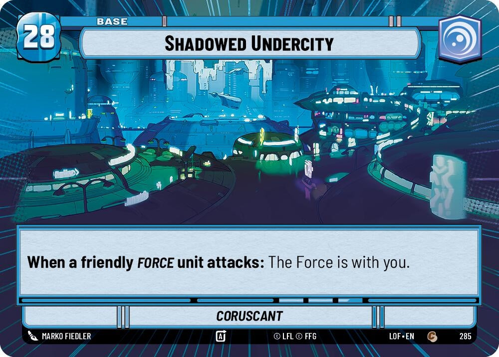 Shadowed Undercity // Force (Hyperspace) (285 // T03) (LOF)