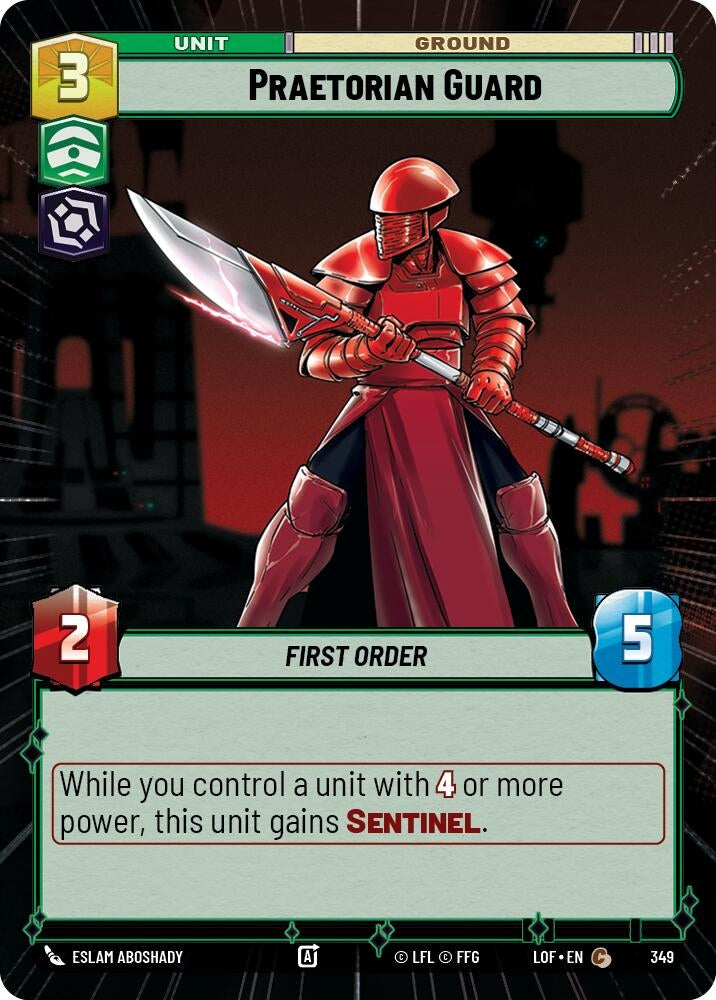 Image for Praetorian Guard (Hyperspace) (349) (LOF) - Star Wars: Unlimited