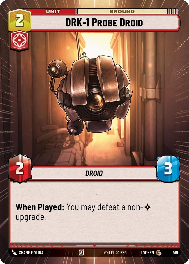 Image for DRK-1 Probe Droid (Hyperspace) (419) (LOF) - Star Wars: Unlimited