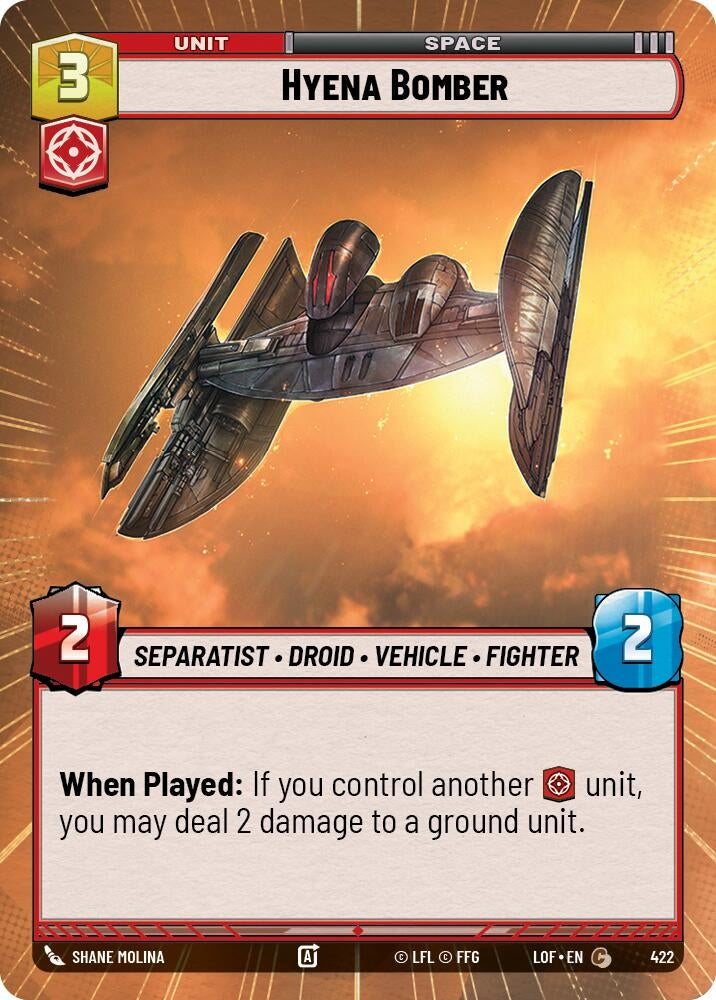 Hyena Bomber (Hyperspace) (422) (LOF)