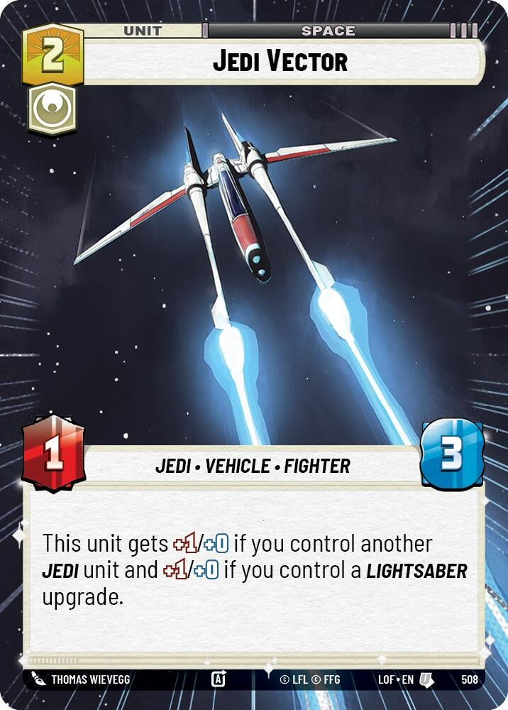 Image for Jedi Vector (Hyperspace) (508) (LOF) - Star Wars: Unlimited