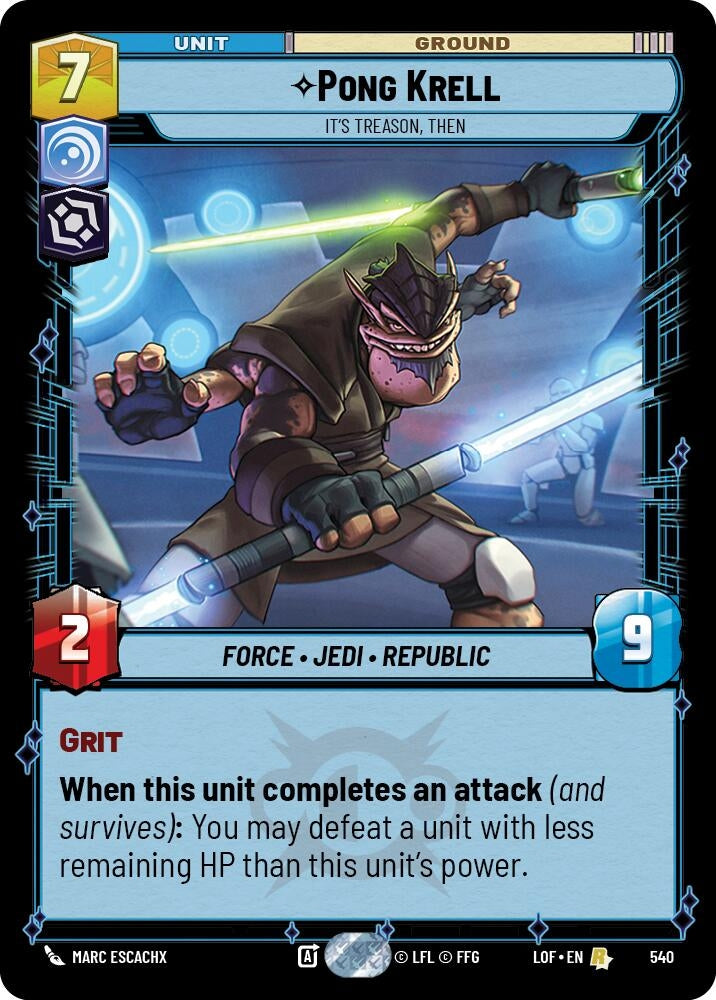 Pong Krell - It's Treason, Then (Foil) (540) (LOF)