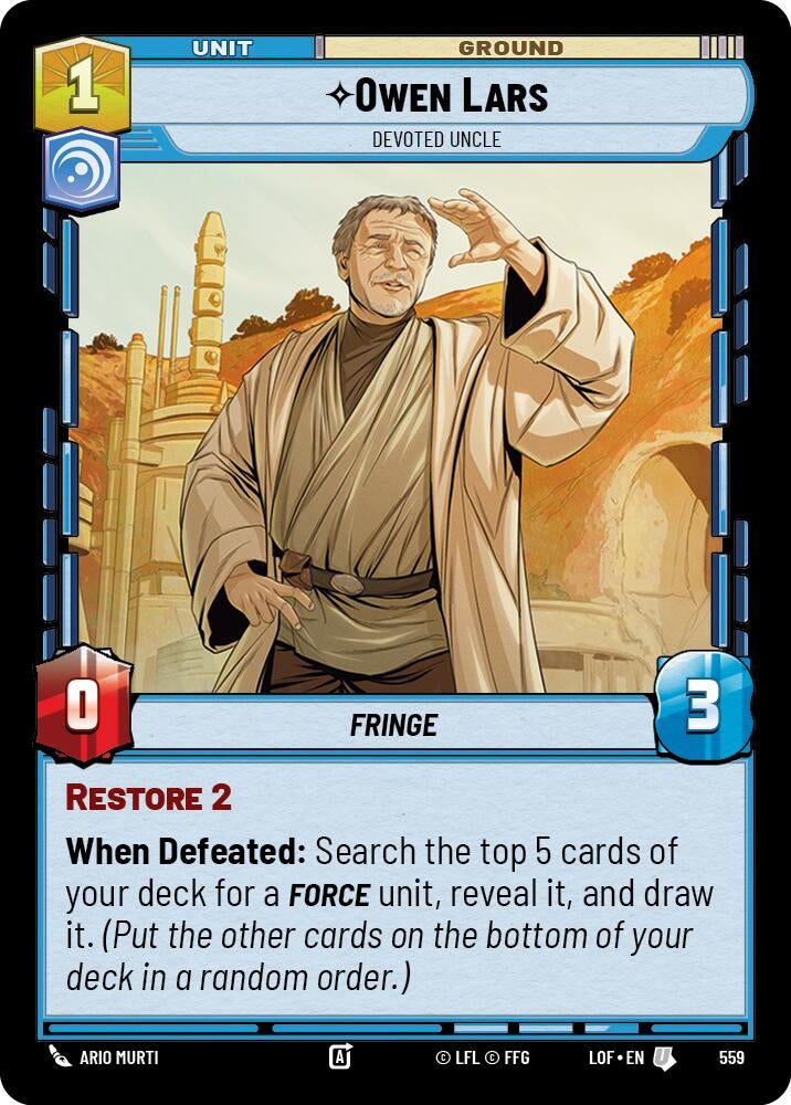 Owen Lars - Devoted Uncle (Foil) (559) (LOF)