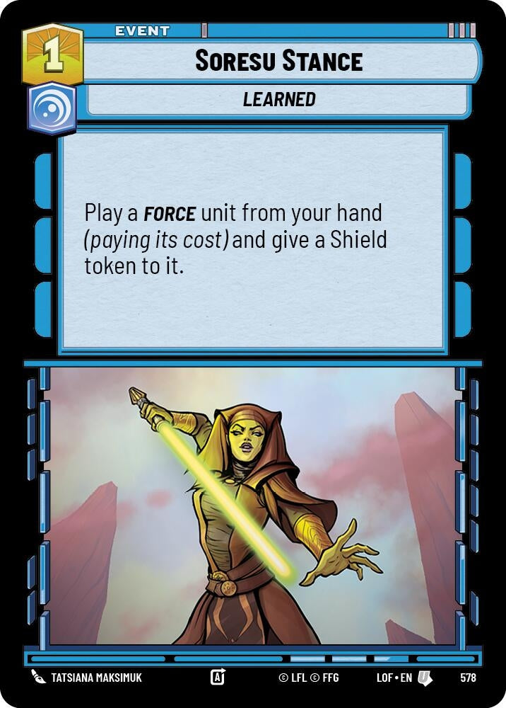 Image for Soresu Stance (Foil) (578) (LOF) - Star Wars: Unlimited