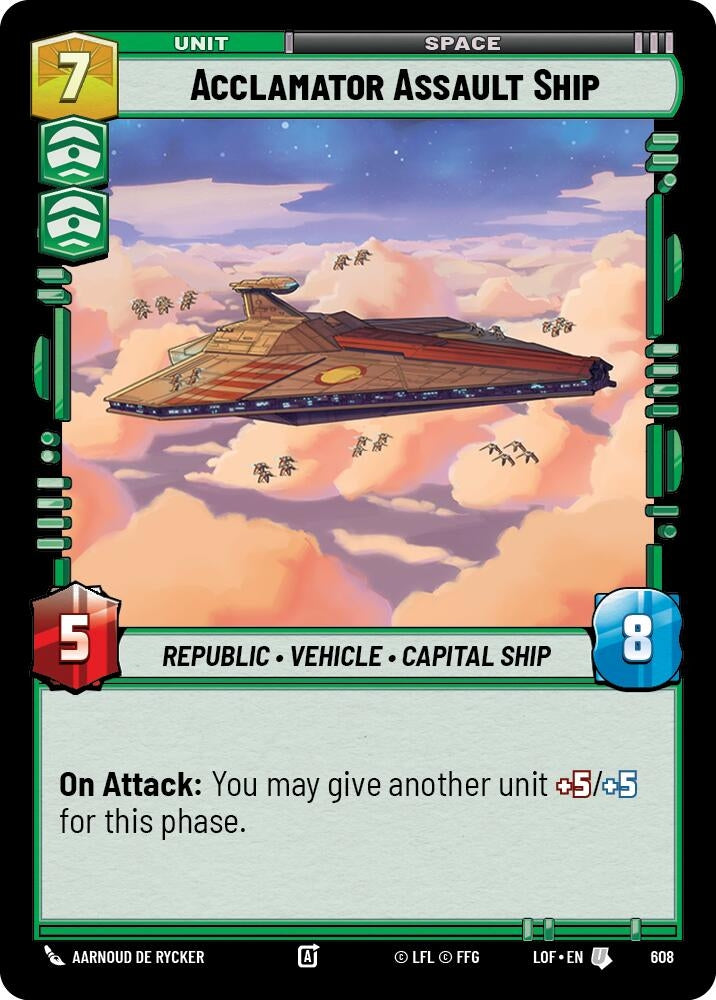 Acclamator Assault Ship (Foil) (608) (LOF)