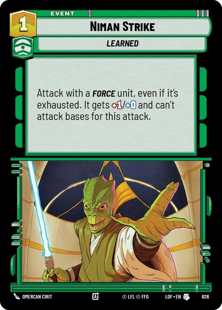 Niman Strike (Foil) (626) (LOF)