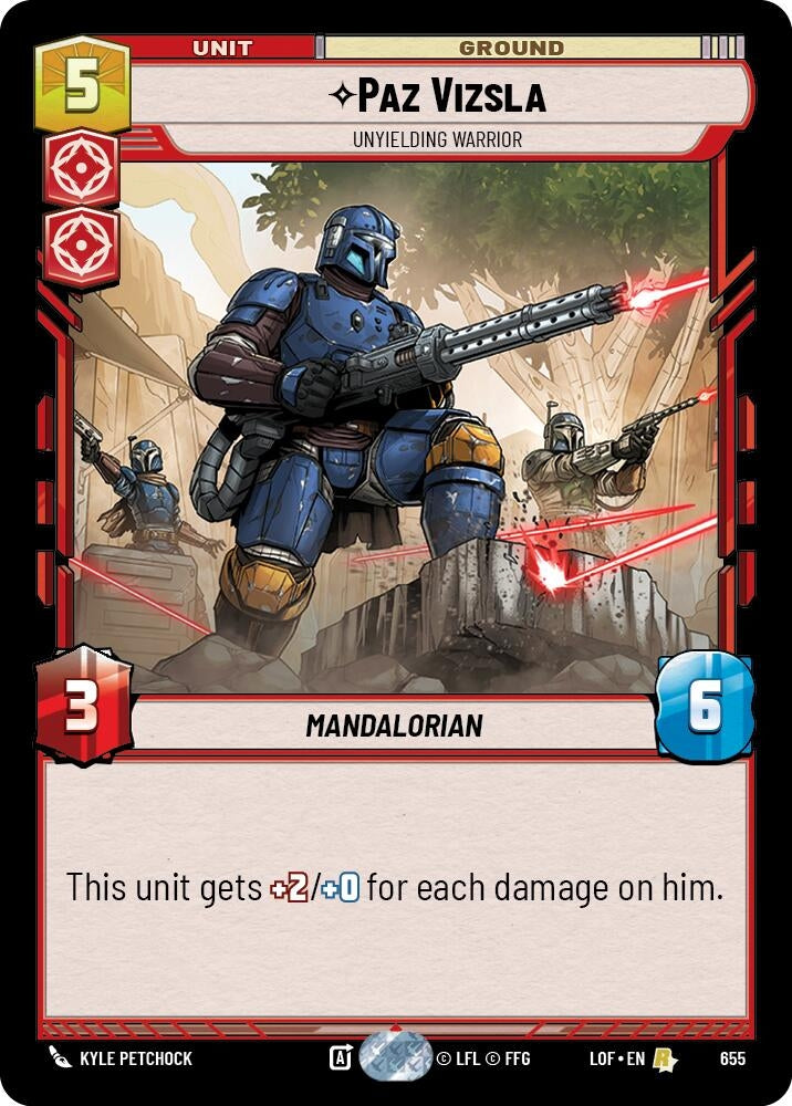 Paz Vizsla - Unyielding Warrior (Foil) (655) (LOF)
