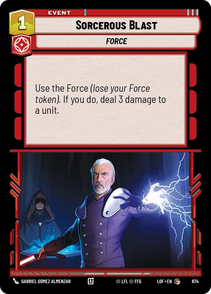 Sorcerous Blast (Foil) (674) (LOF)