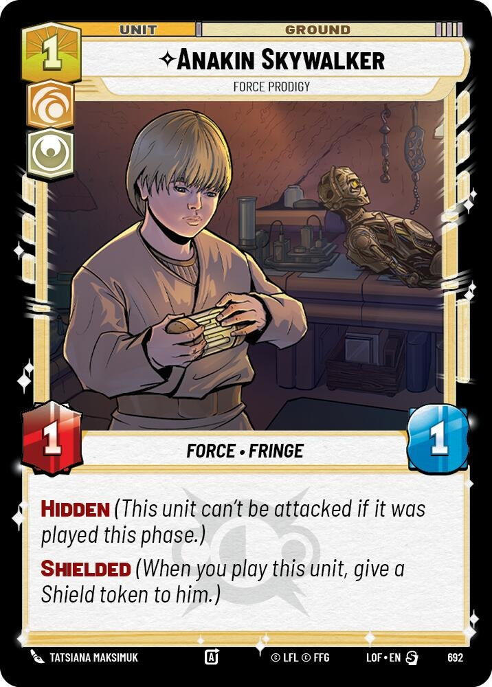 Anakin Skywalker - Force Prodigy (Foil) (692) (LOF)