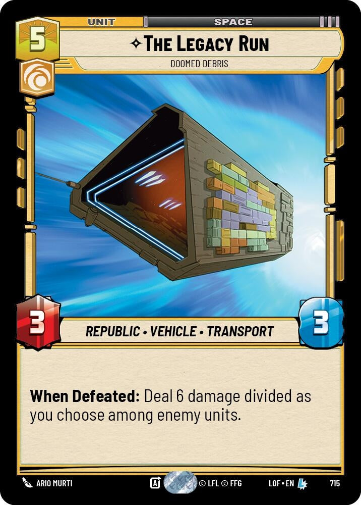 The Legacy Run - Doomed Debris (Foil) (715) (LOF)