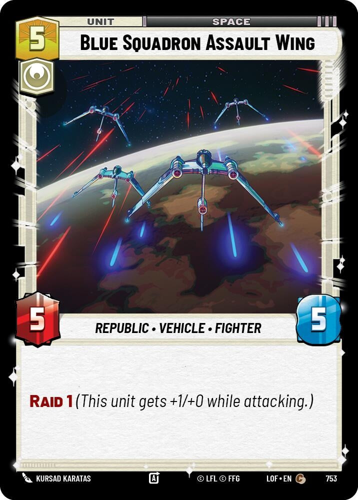 Blue Squadron Assault Wing (Foil) (753) (LOF)
