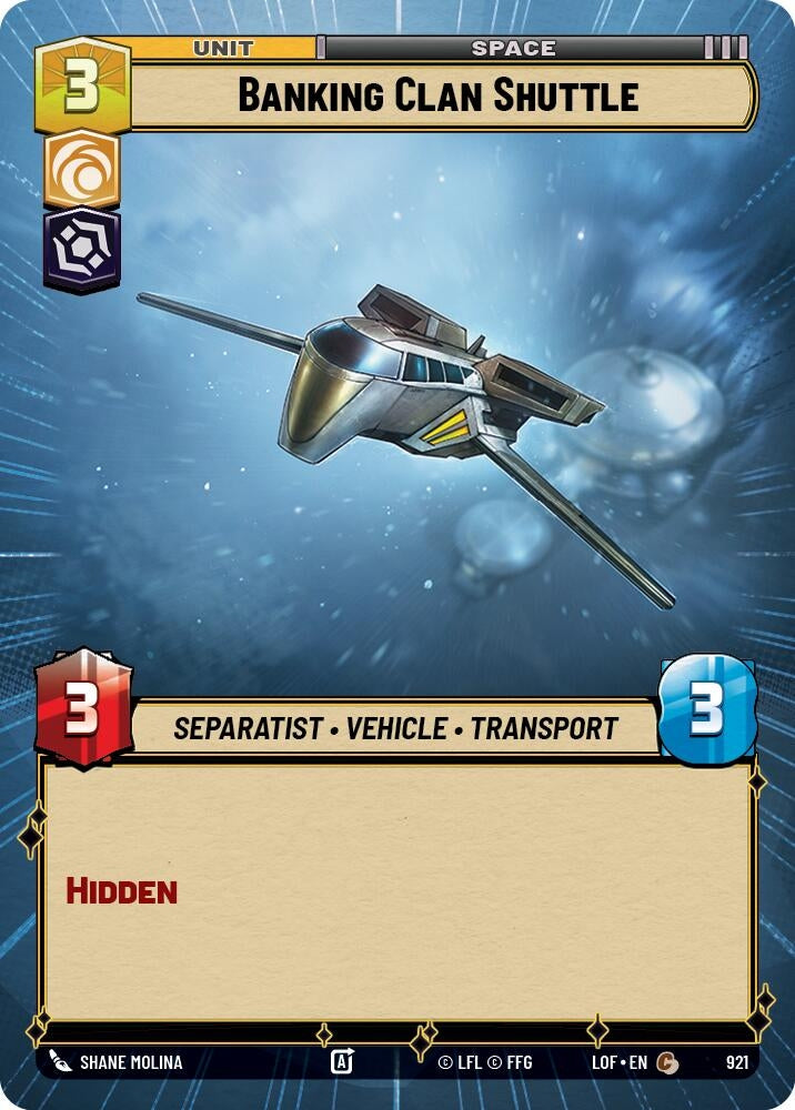 Banking Clan Shuttle (Hyperspace Foil) (921) (LOF)