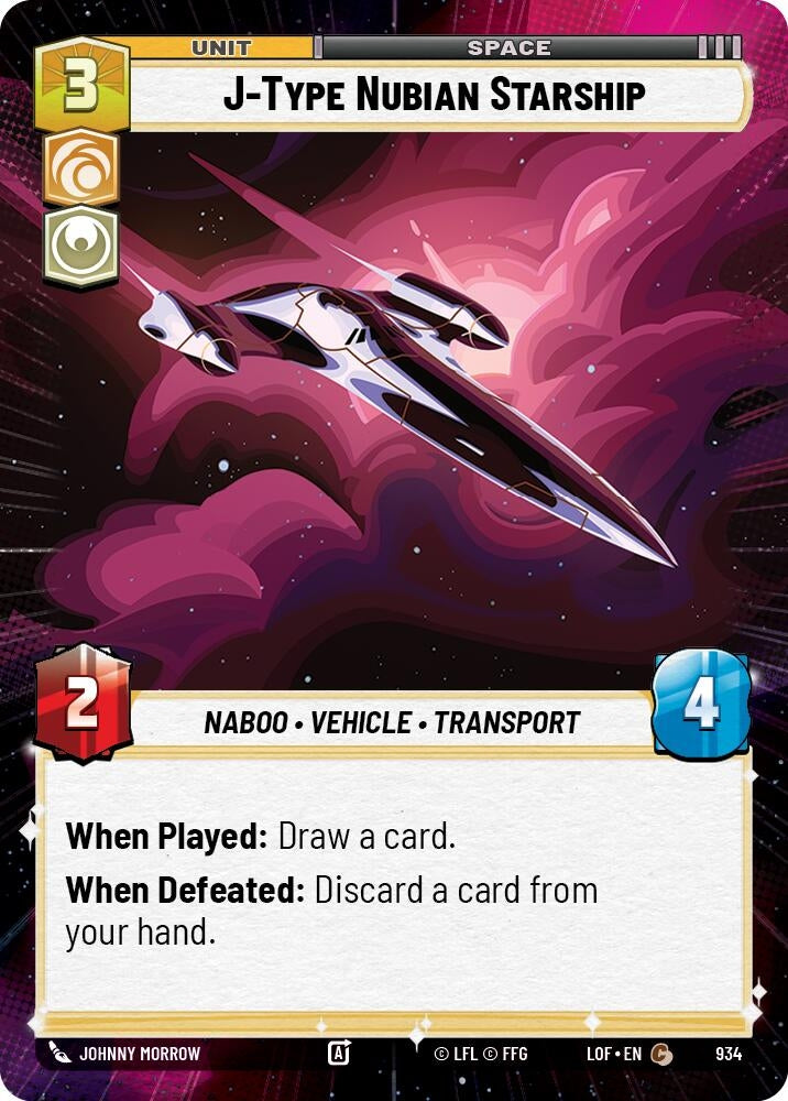 J-Type Nubian Starship (Hyperspace Foil) (934) (LOF)