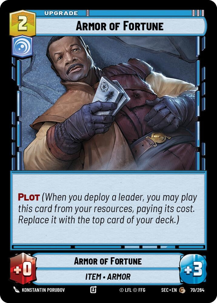 Image for Armor of Fortune (70/264) (SEC) - Star Wars: Unlimited