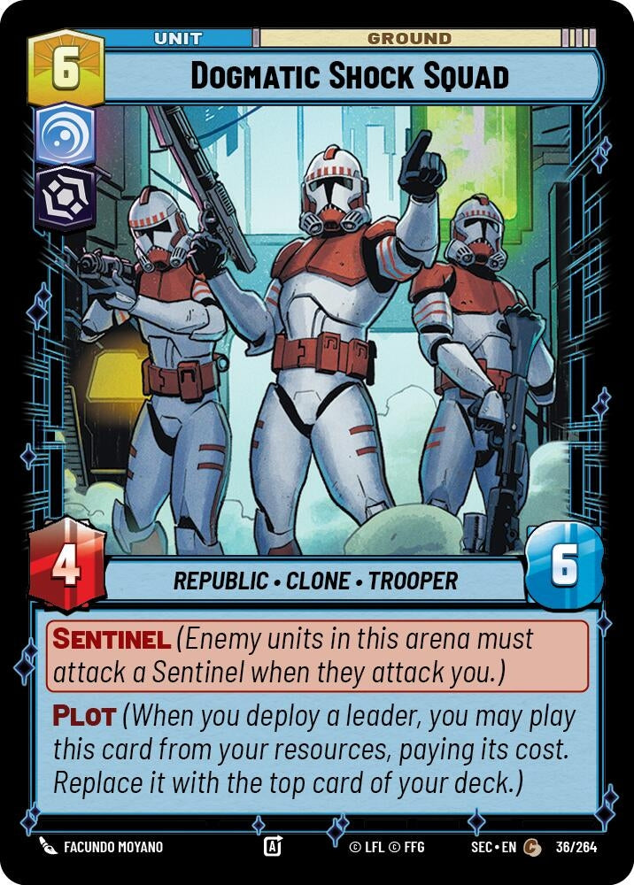 Image for Dogmatic Shock Squad (36/264) (SEC) - Star Wars: Unlimited