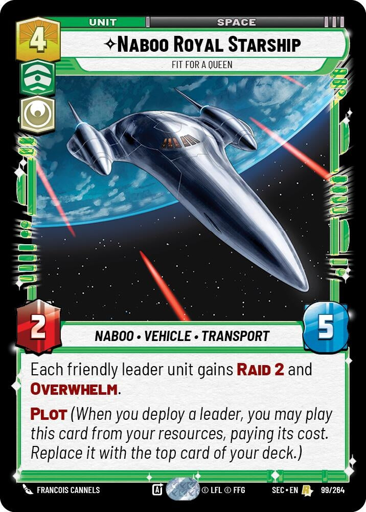 Naboo Royal Starship - Fit For A Queen (99/264) (SEC)