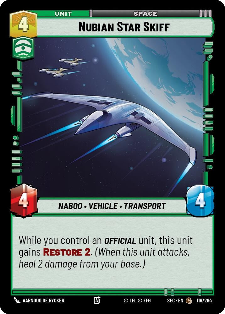 Image for Nubian Star Skiff (116/264) (SEC) - Star Wars: Unlimited