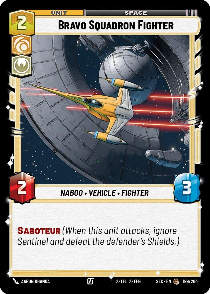 Image for Bravo Squadron Fighter (199/264) (SEC) - Star Wars: Unlimited