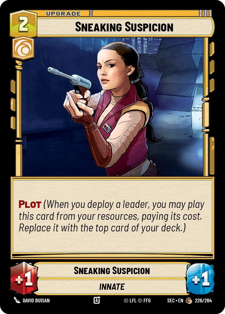 Image for Sneaking Suspicion (226/264) (SEC) - Star Wars: Unlimited