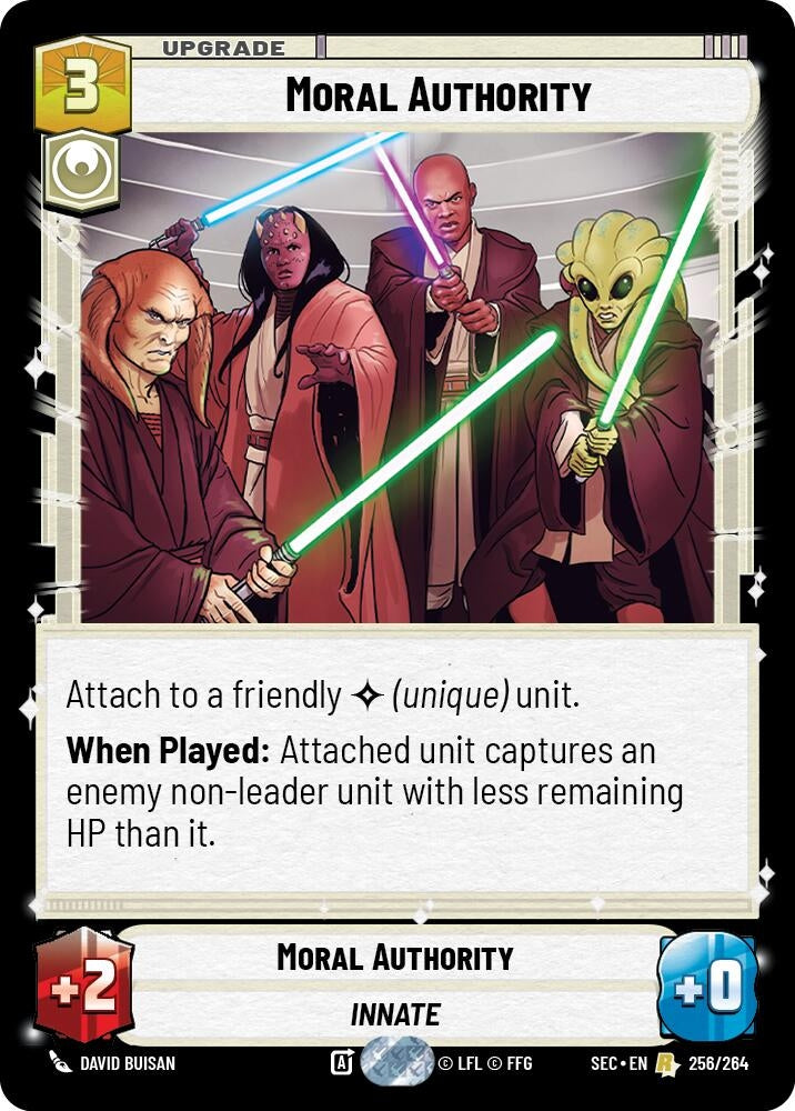 Image for Moral Authority (256/264) (SEC) - Star Wars: Unlimited