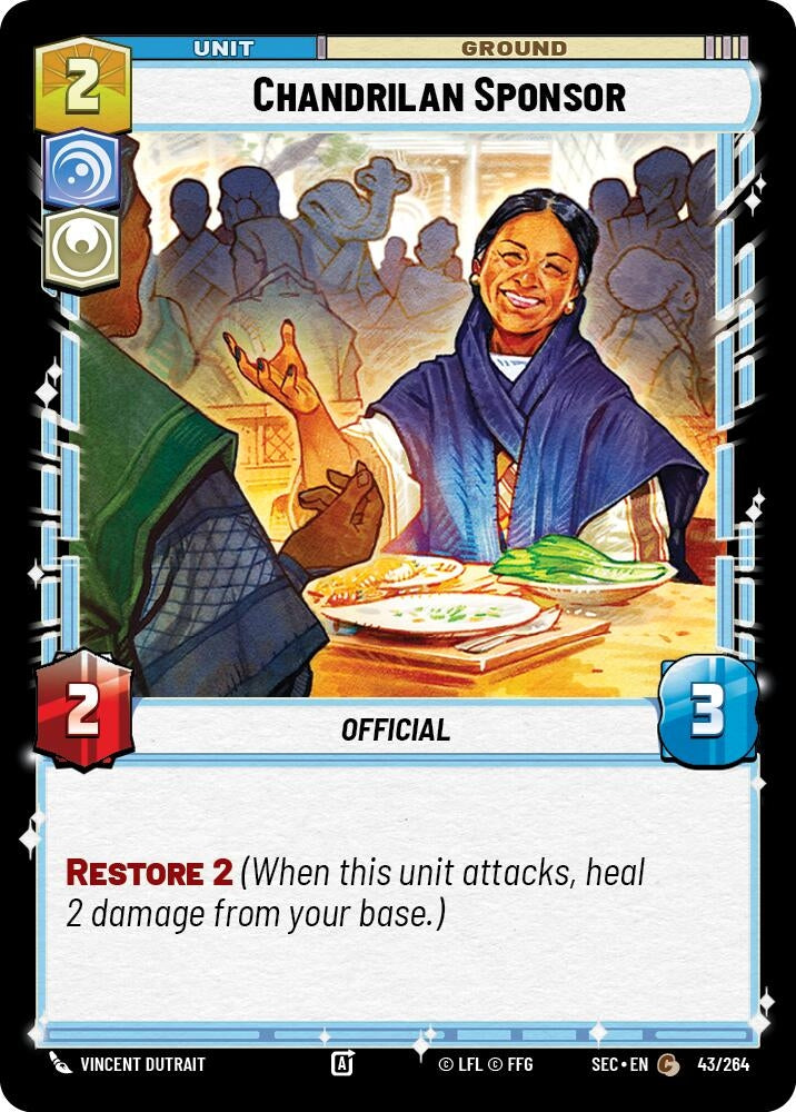 Image for Chandrilan Sponsor (43/264) (SEC) - Star Wars: Unlimited