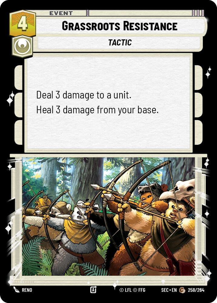 Image for Grassroots Resistance (258/264) (SEC) - Star Wars: Unlimited