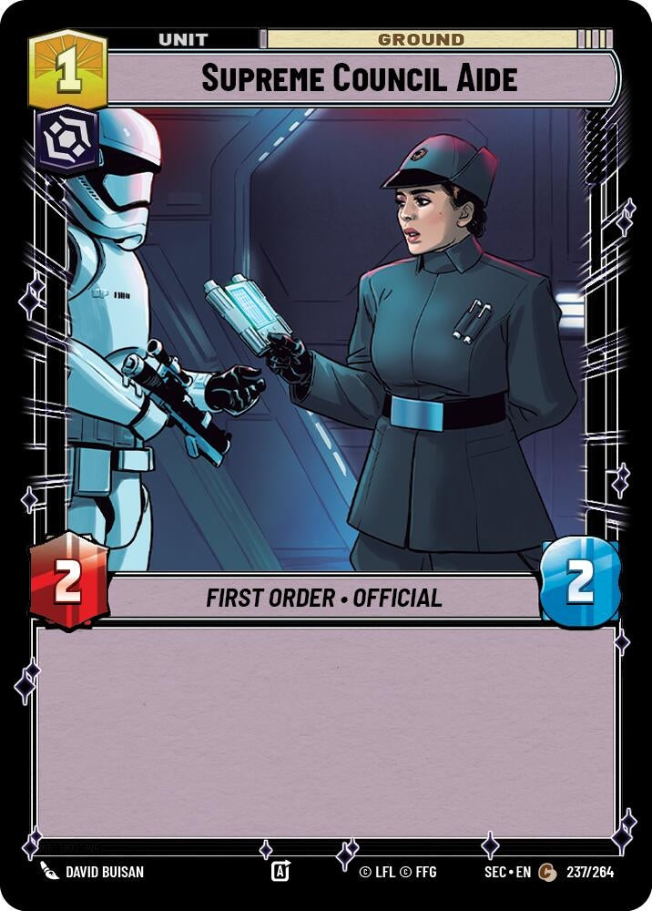 Image for Supreme Council Aide (237/264) (SEC) - Star Wars: Unlimited