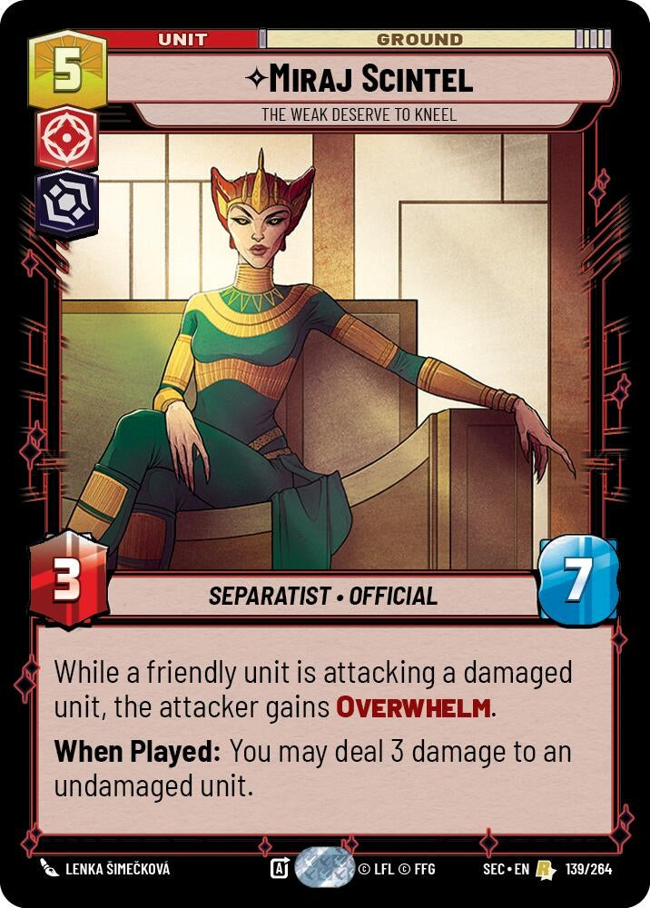 Miraj Scintel - The Weak Deserve to Kneel (139/264) (SEC)