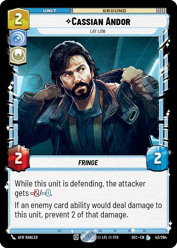 Image for Cassian Andor - Lay Low (42/264) (SEC) - Star Wars: Unlimited