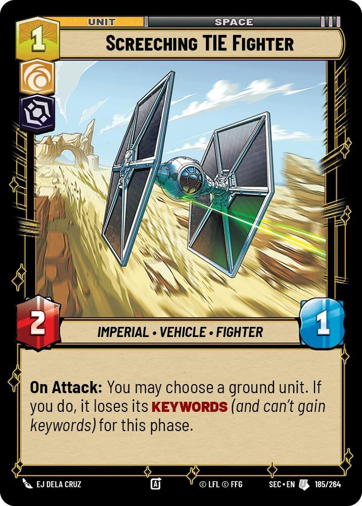 Screeching TIE Fighter (185/264) (SEC)