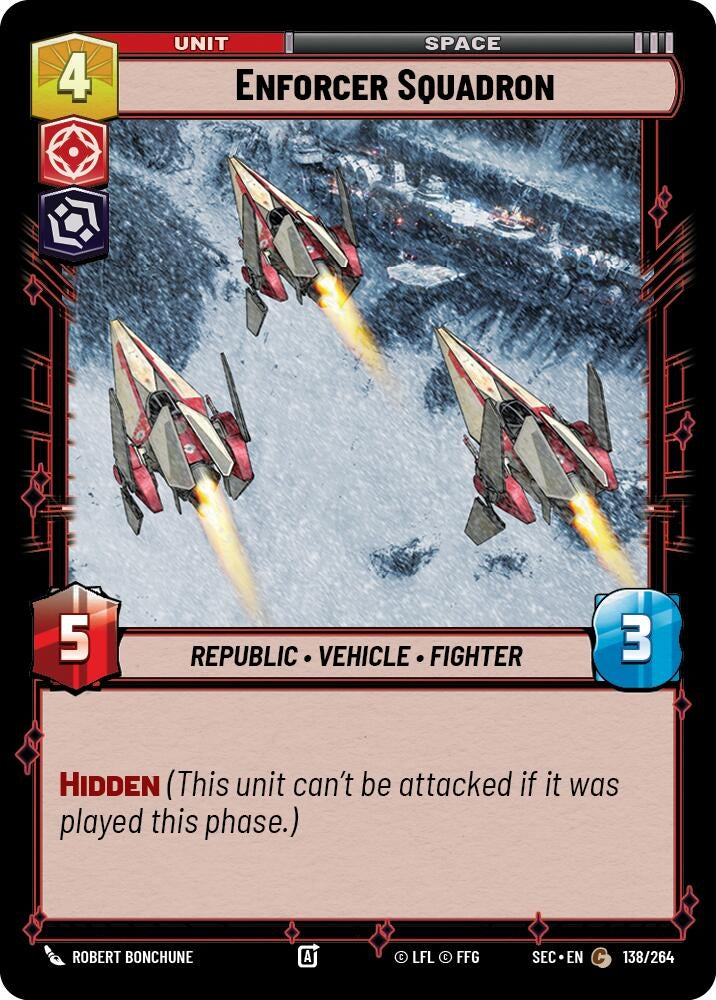 Image for Enforcer Squadron (138/264) (SEC) - Star Wars: Unlimited