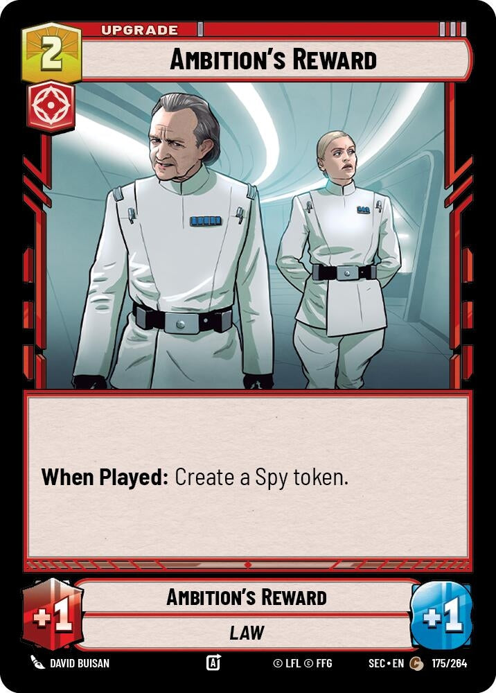 Image for Ambition's Reward (175/264) (SEC) - Star Wars: Unlimited