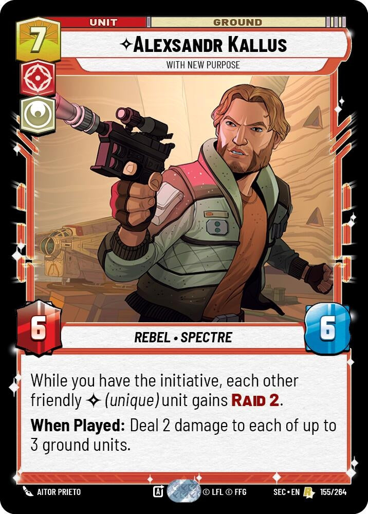 Image for Alexsandr Kallus - With New Purpose (155/264) (SEC) - Star Wars: Unlimited