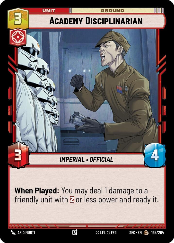 Image for Academy Disciplinarian (165/264) (SEC) - Star Wars: Unlimited
