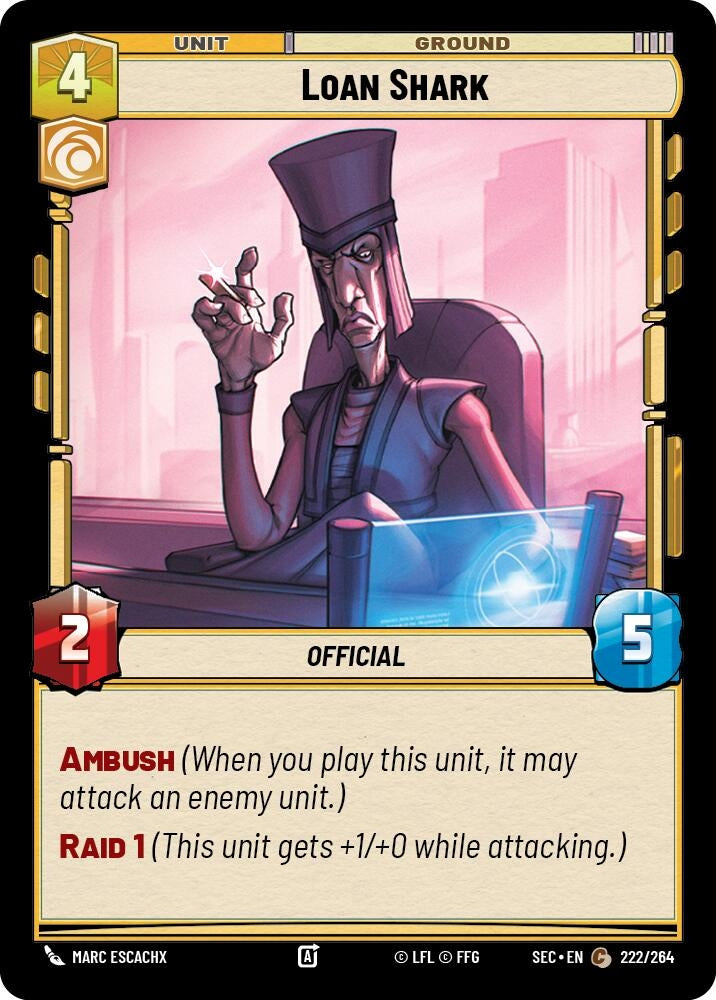 Image for Loan Shark (222/264) (SEC) - Star Wars: Unlimited