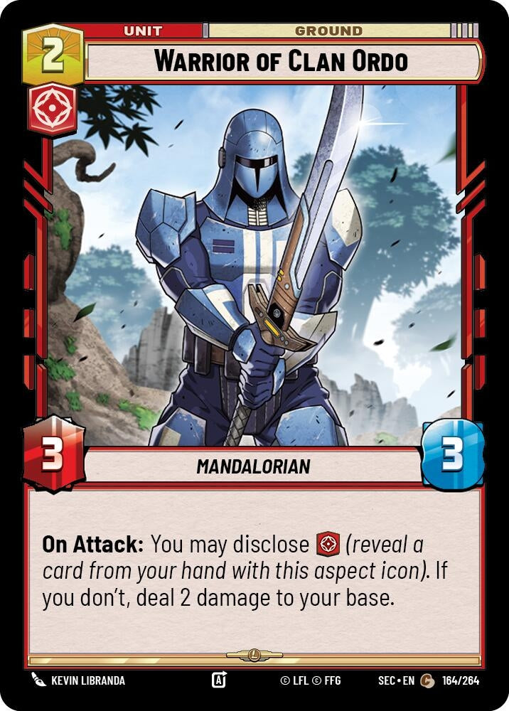 Image for Warrior of Clan Ordo (164/264) (SEC) - Star Wars: Unlimited