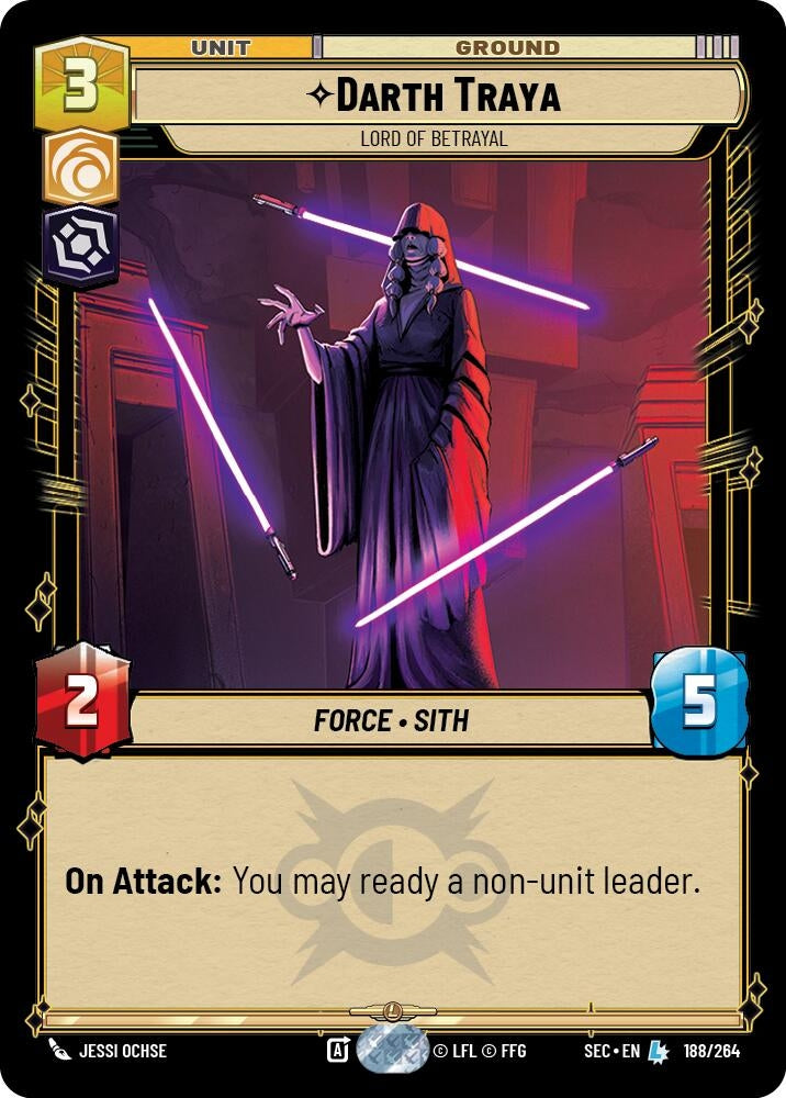 Image for Darth Traya - Lord of Betrayal (188/264) (SEC) - Star Wars: Unlimited