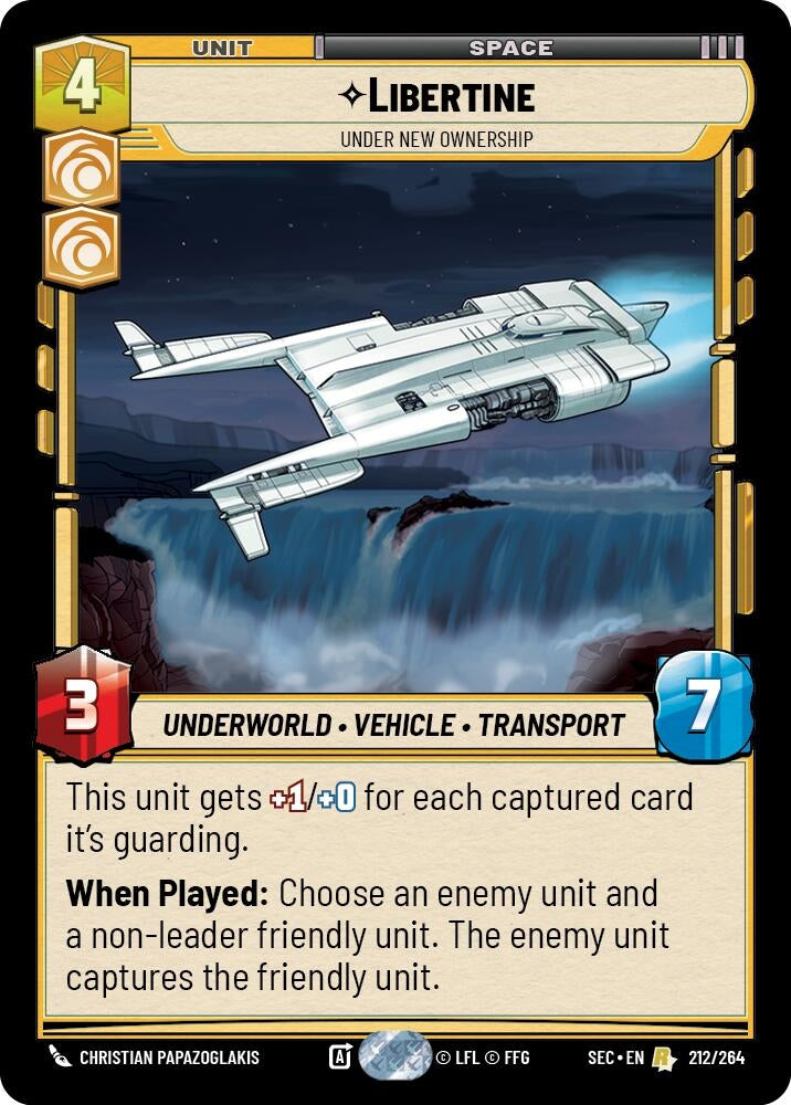 Image for Libertine - Under New Ownership (212/264) (SEC) - Star Wars: Unlimited