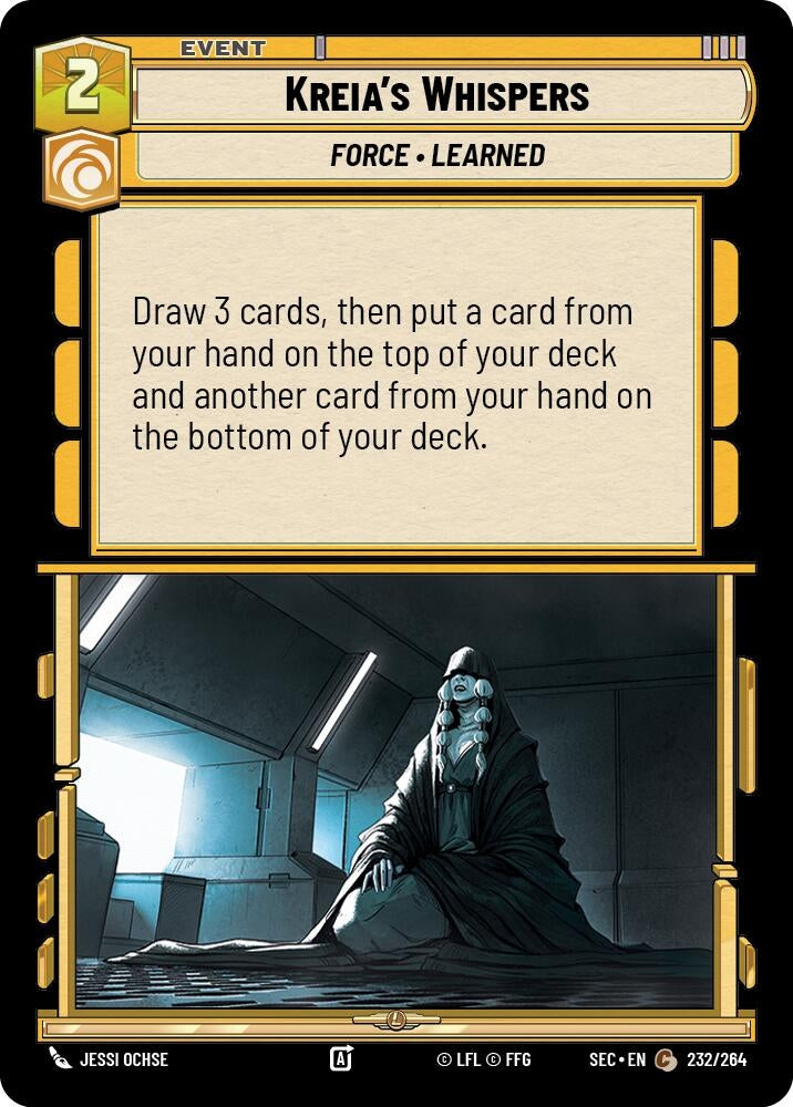 Image for Kreia's Whispers (232/264) (SEC) - Star Wars: Unlimited