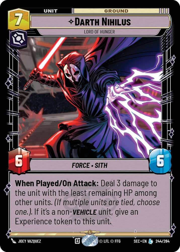Image for Darth Nihilus - Lord of Hunger (244/264) (SEC) - Star Wars: Unlimited