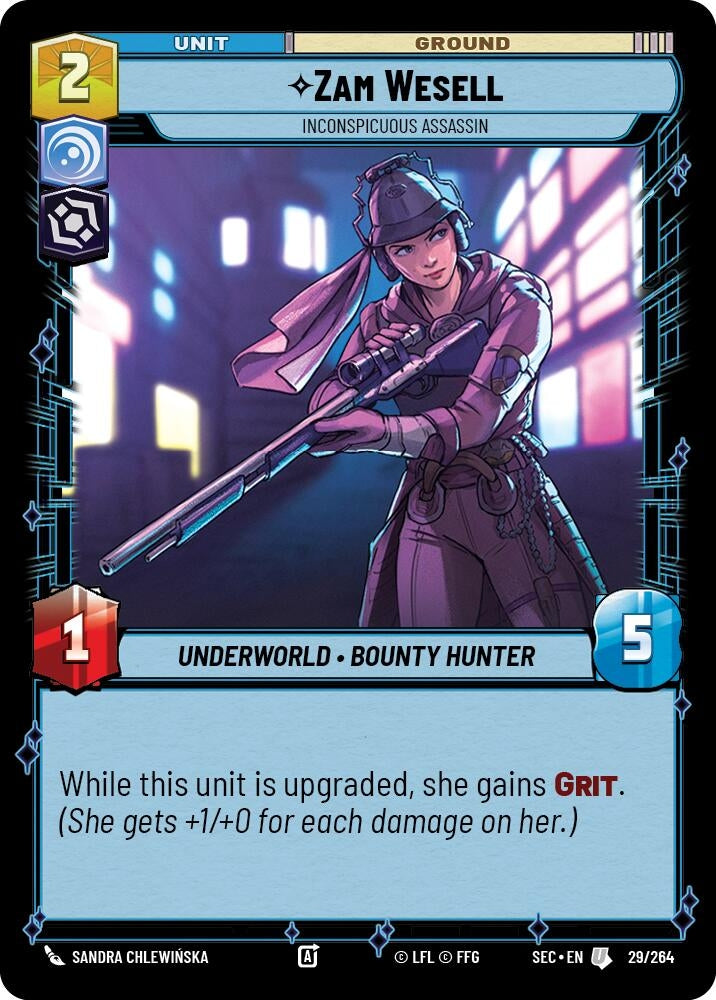 Zam Wesell - Inconspicuous Assassin (29/264) (SEC)