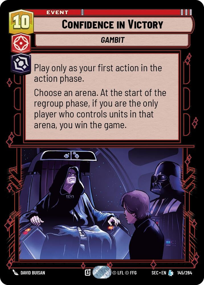 Image for Confidence in Victory (145/264) (SEC) - Star Wars: Unlimited