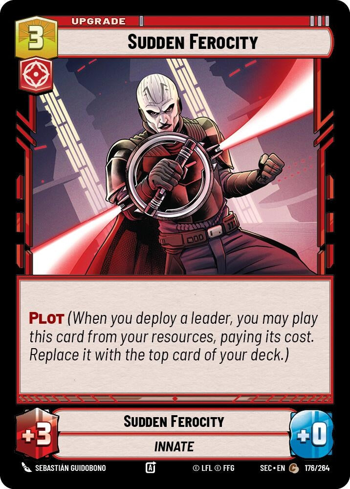 Image for Sudden Ferocity (176/264) (SEC) - Star Wars: Unlimited