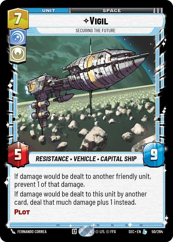Image for Vigil - Securing the Future (50/264) (SEC) - Star Wars: Unlimited