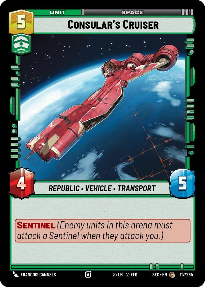 Image for Consular's Cruiser (117/264) (SEC) - Star Wars: Unlimited