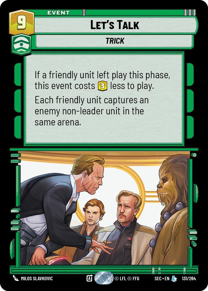 Image for Let's Talk (131/264) (SEC) - Star Wars: Unlimited