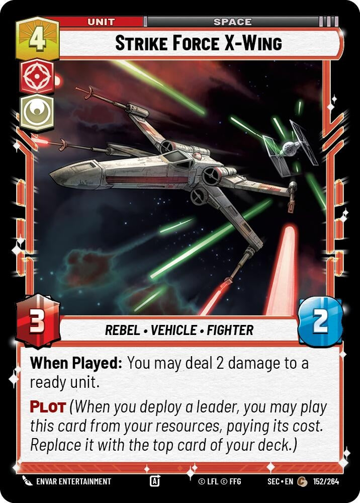Image for Strike Force X-Wing (152/264) (SEC) - Star Wars: Unlimited